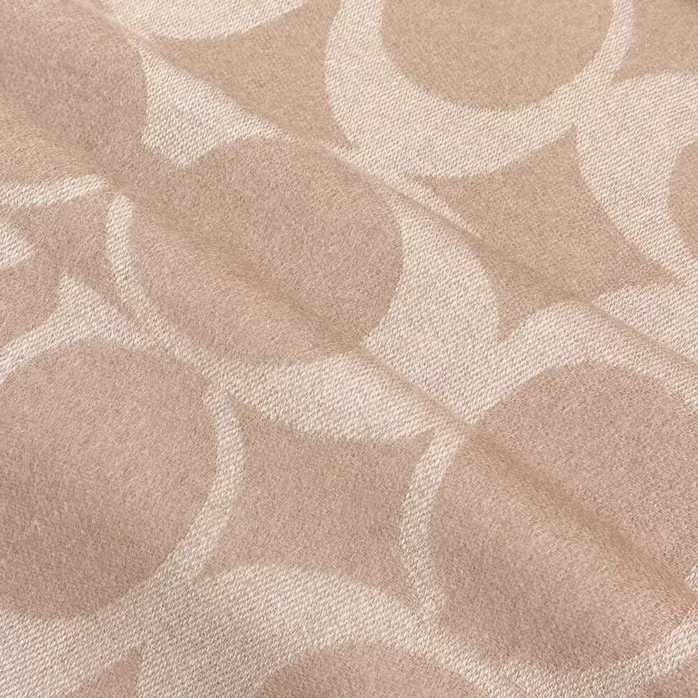Coach beige logo pattern scarf